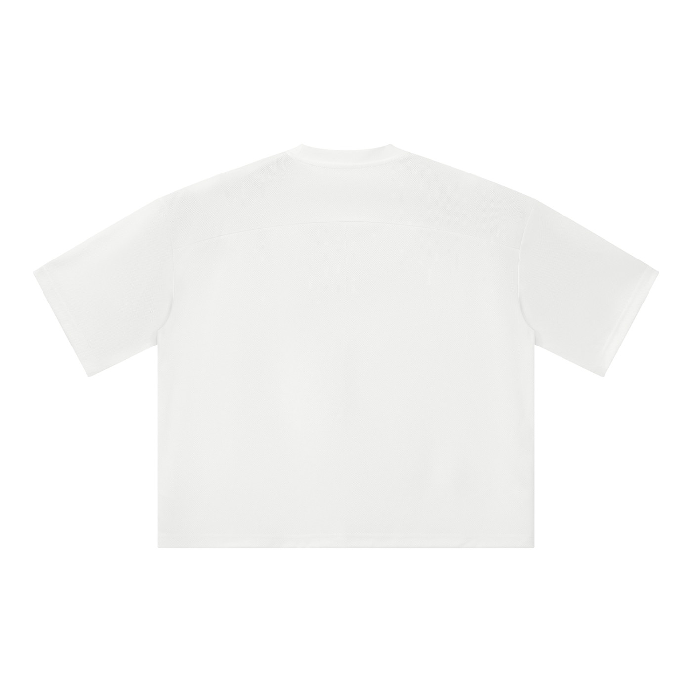 Unisex Boxy Mesh Crewneck T-Shirt – Oversized Breathable Streetwear Tee