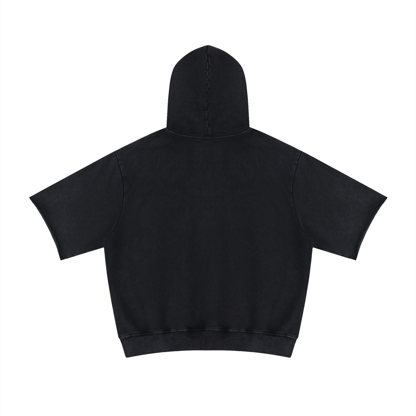 Unisex Mineral Wash Short Sleeve Hoodie – Oversized Vintage Streetwear Hooded Tee