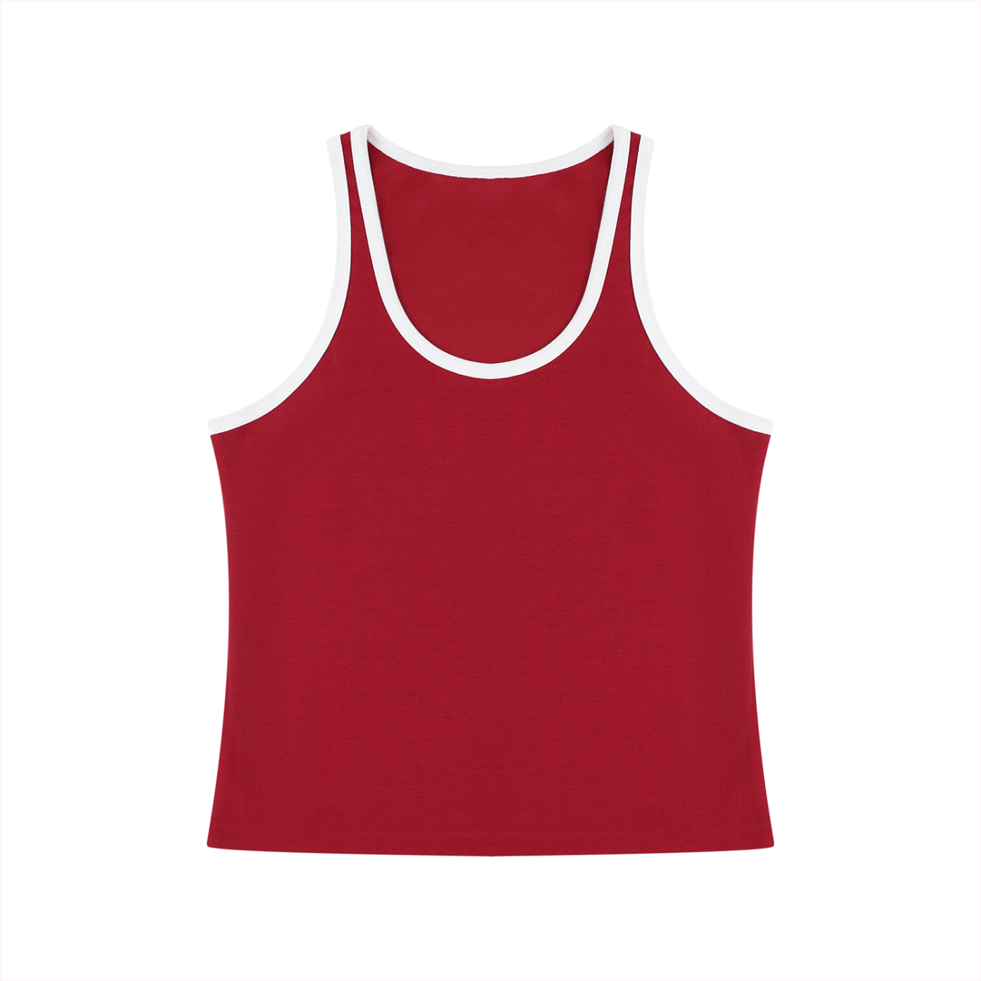 Women's Color Block Cropped Tank Top – Athletic Sleeveless Activewear Top