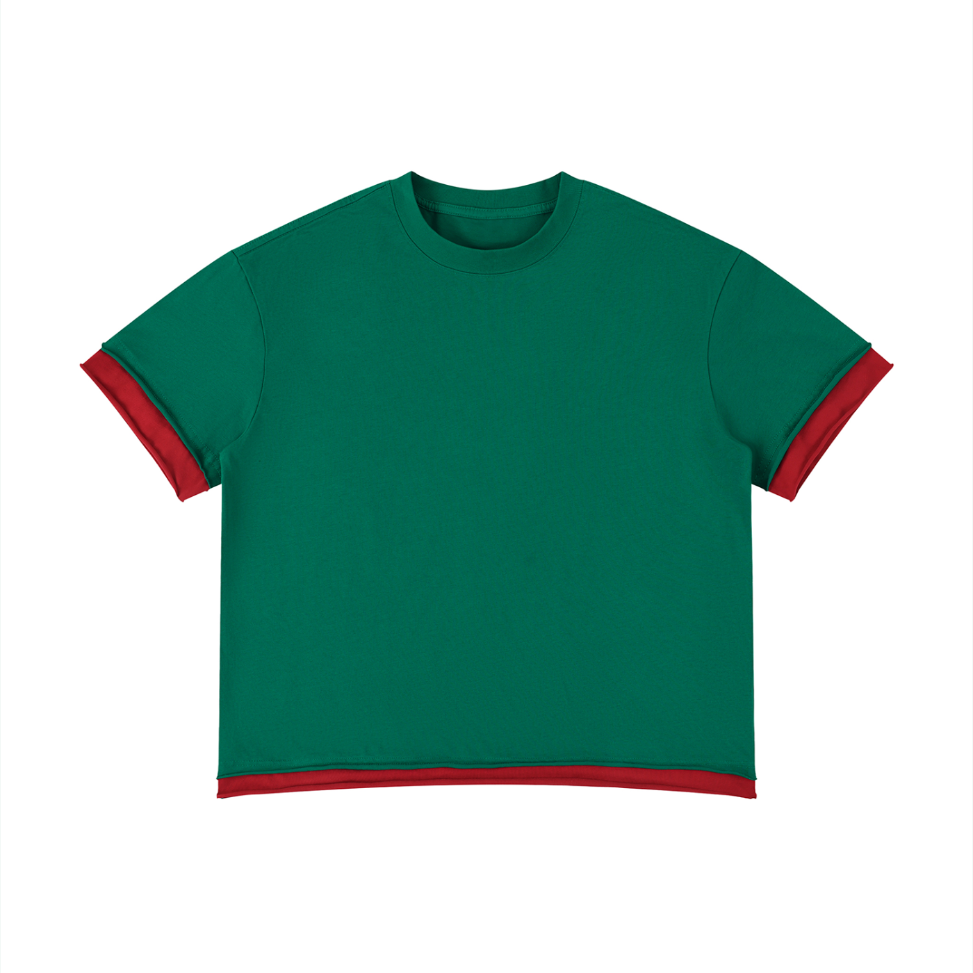 Unisex Boxy Color Block T-Shirt – Oversized Premium Streetwear Tee