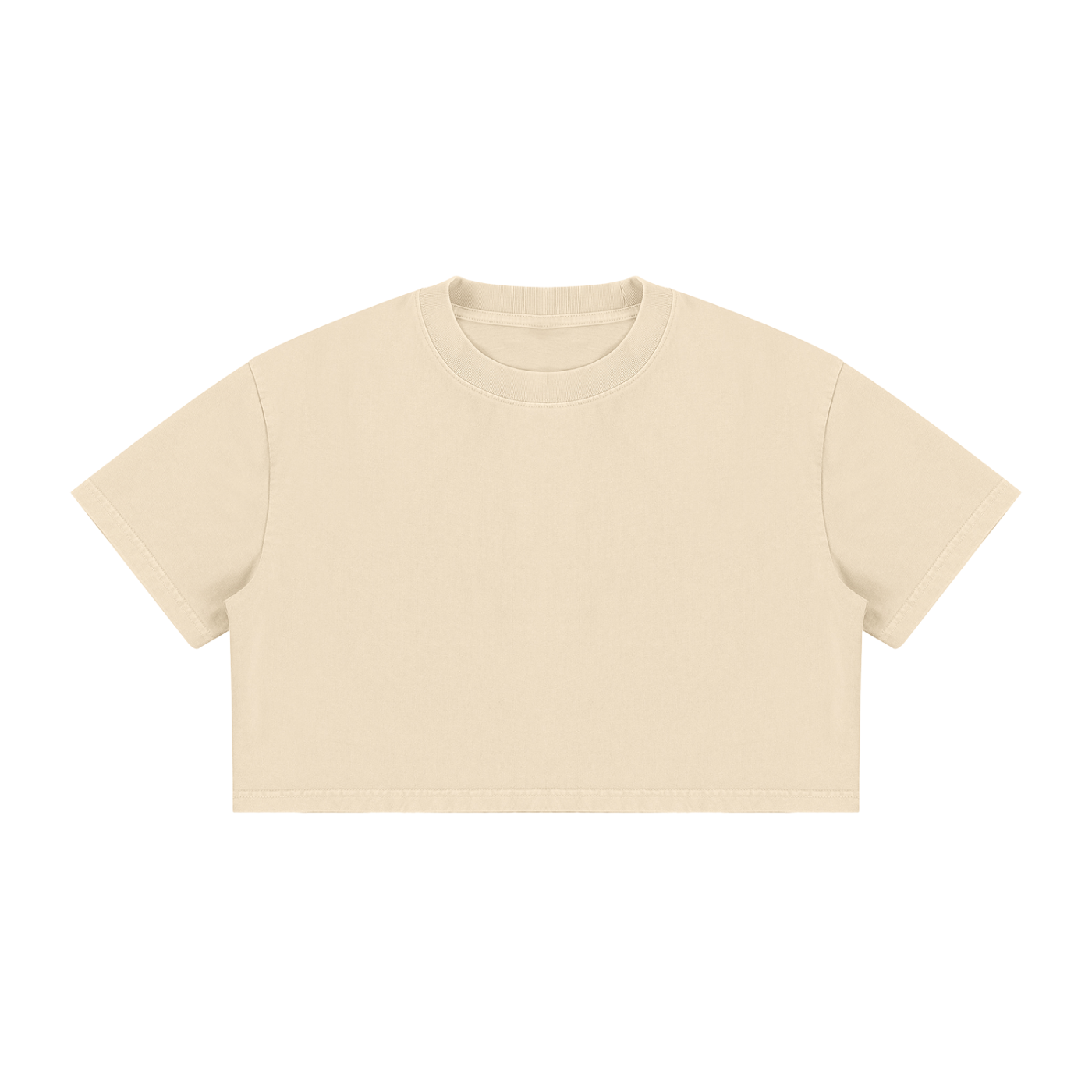Women's Mineral Wash Cotton Crop T-Shirt – Vintage Oversized Cropped Streetwear Tee