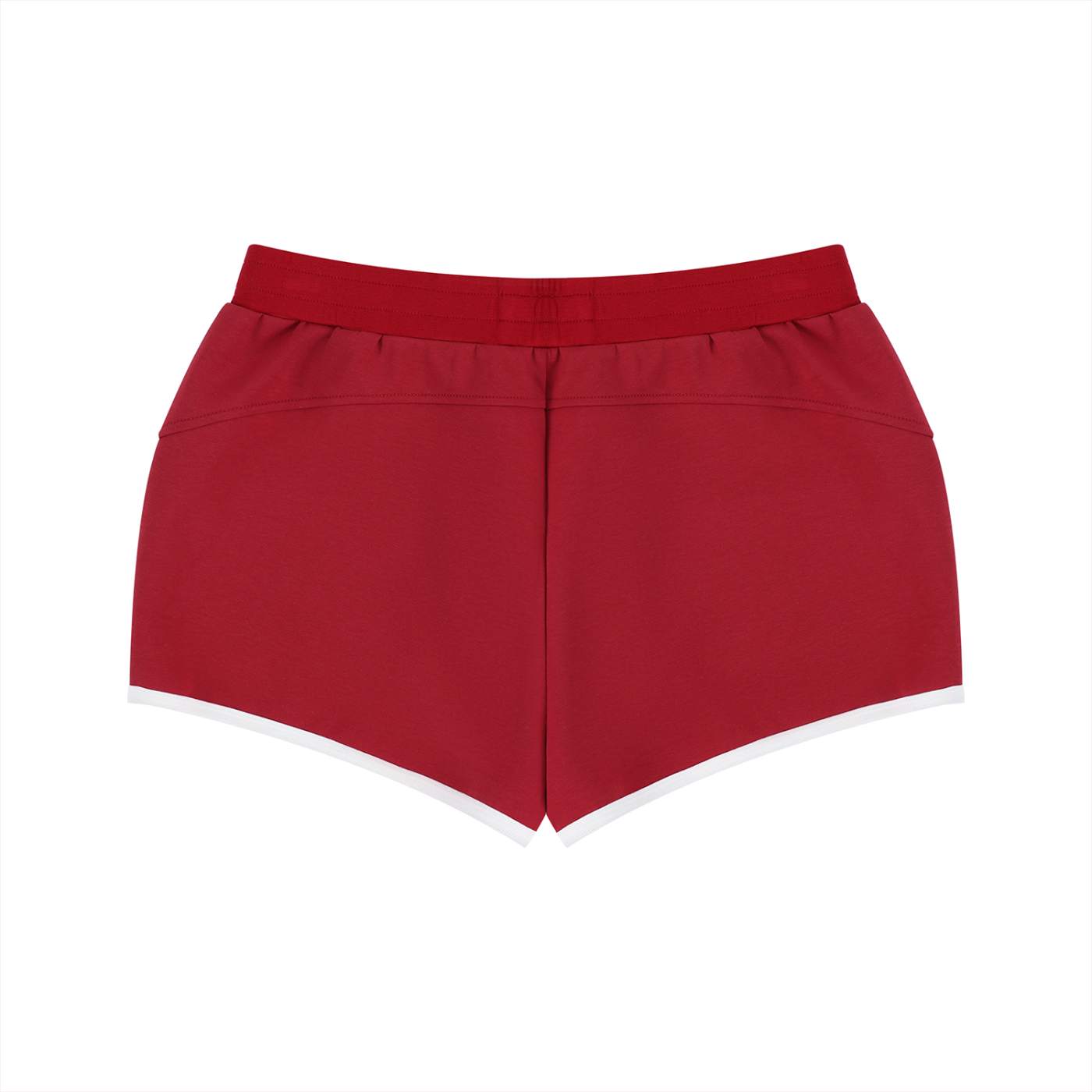 Women's Retro Contrast Trim Athletic Shorts – High-Waisted Activewear Shorts
