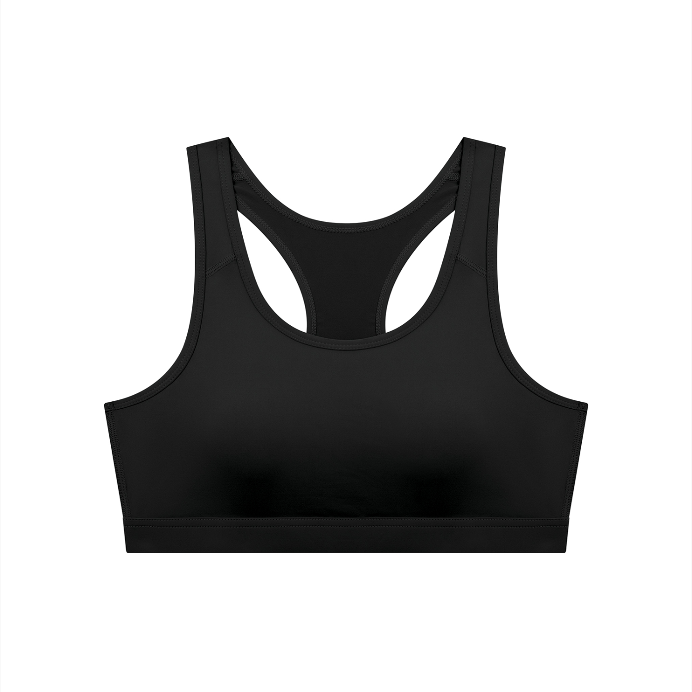 Women's Cropped Sports Bra – Medium Support Activewear Crop Top