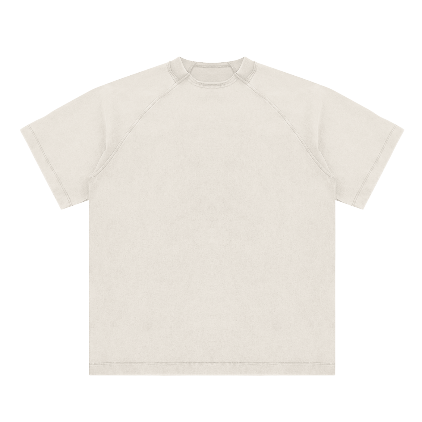 Vintage Washed Raglan Cotton T-Shirt