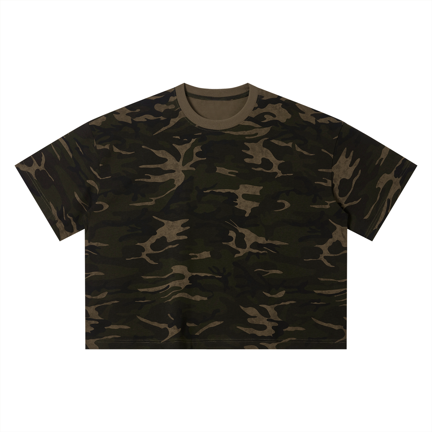 Unisex Camo Boxy T-Shirt – Oversized Camouflage Streetwear Tee