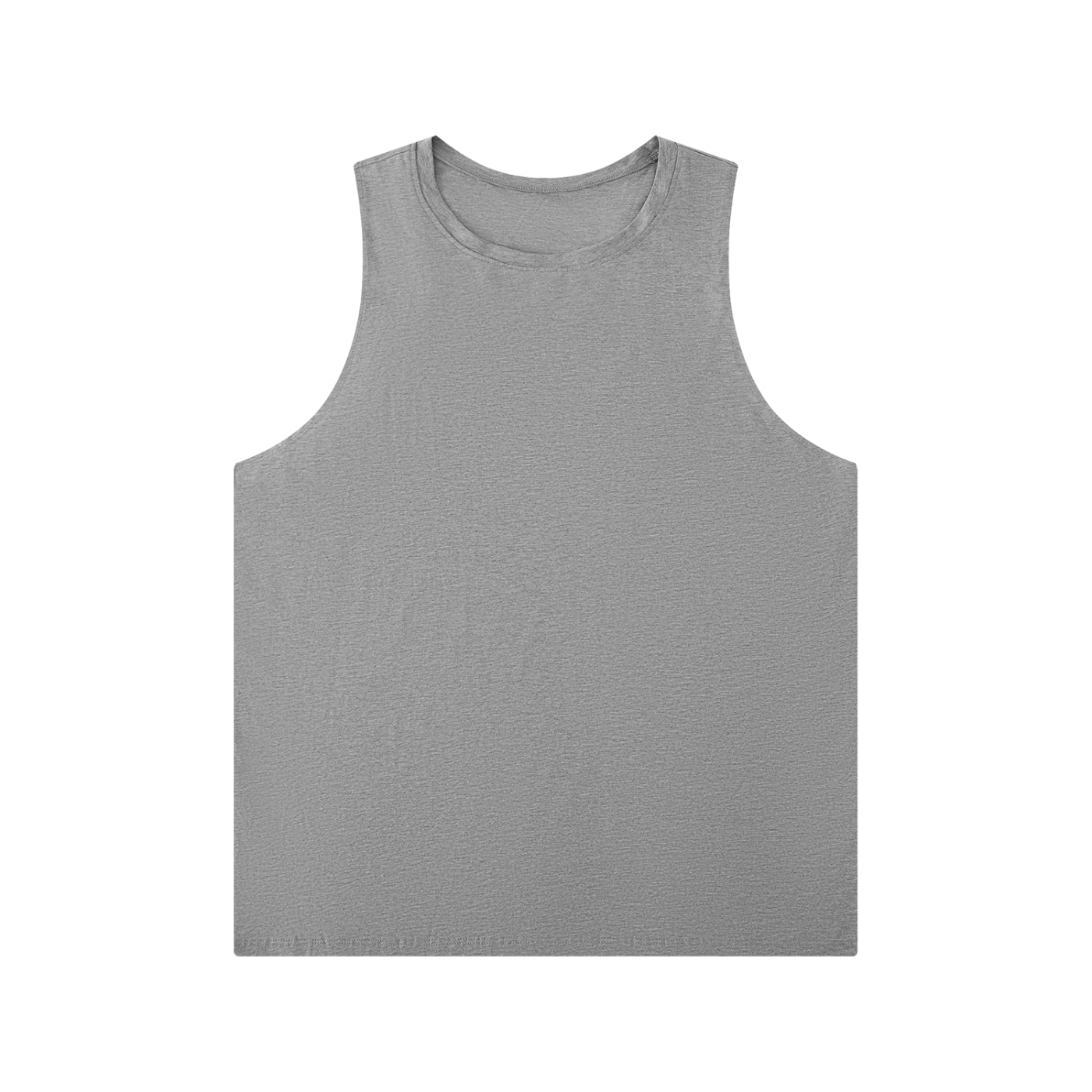Men's Solid Color Crew Neck Tank Top – Premium Sleeveless Cotton Muscle Tee