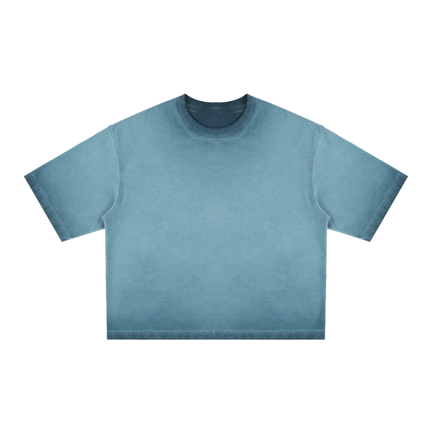 Unisex Reverse Dyed Boxy T-Shirt – Oversized Vintage Washed Streetwear Tee
