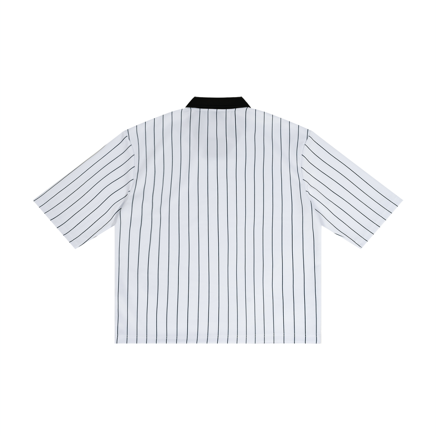 Unisex Pinstripe Collared Soccer Jersey – Oversized Retro Soccer Shirt