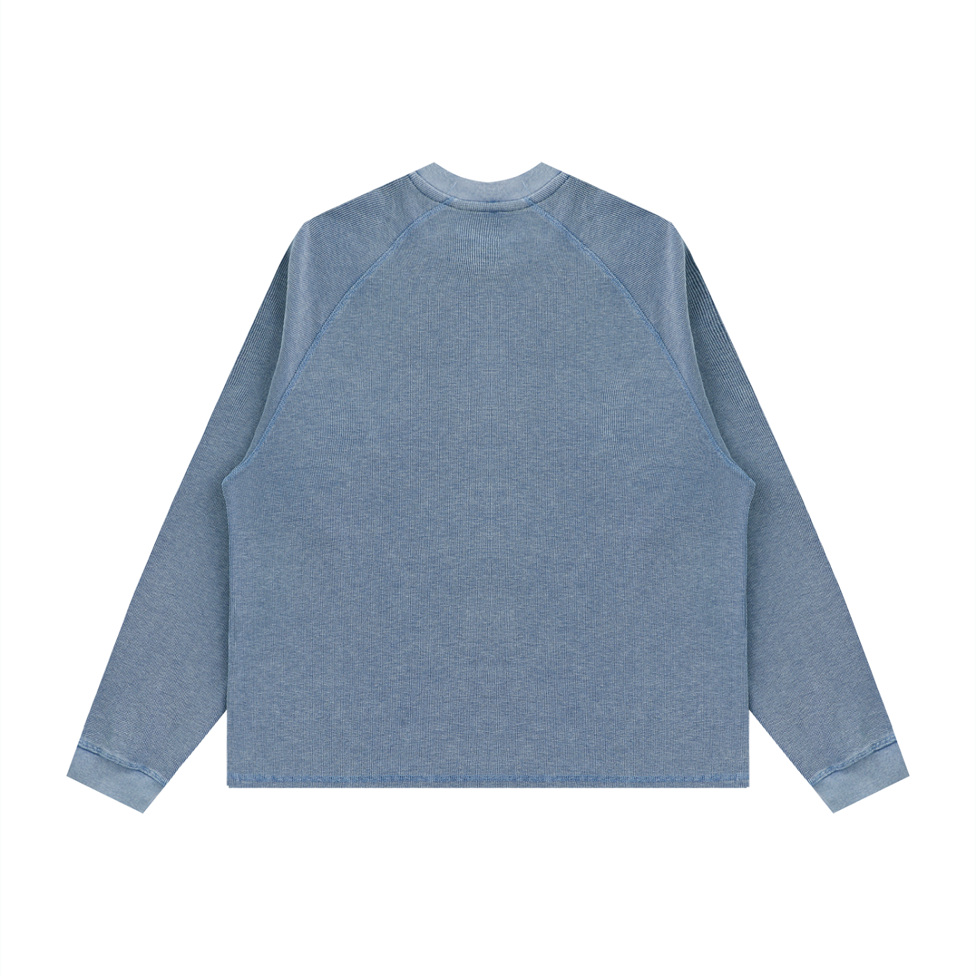 Unisex Vintage Wash Boxy Waffle T-Shirt – Oversized Textured Streetwear Tee