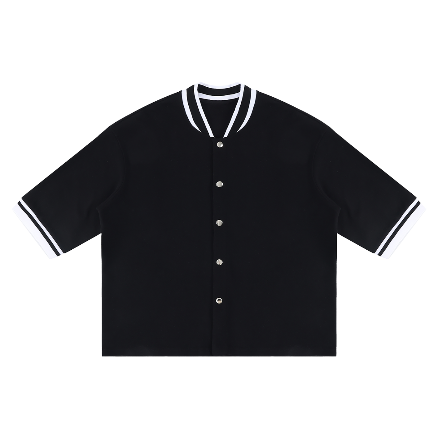 Unisex Heavyweight Boxy Baseball Jersey – Oversized Vintage Streetwear Button-Up Shirt