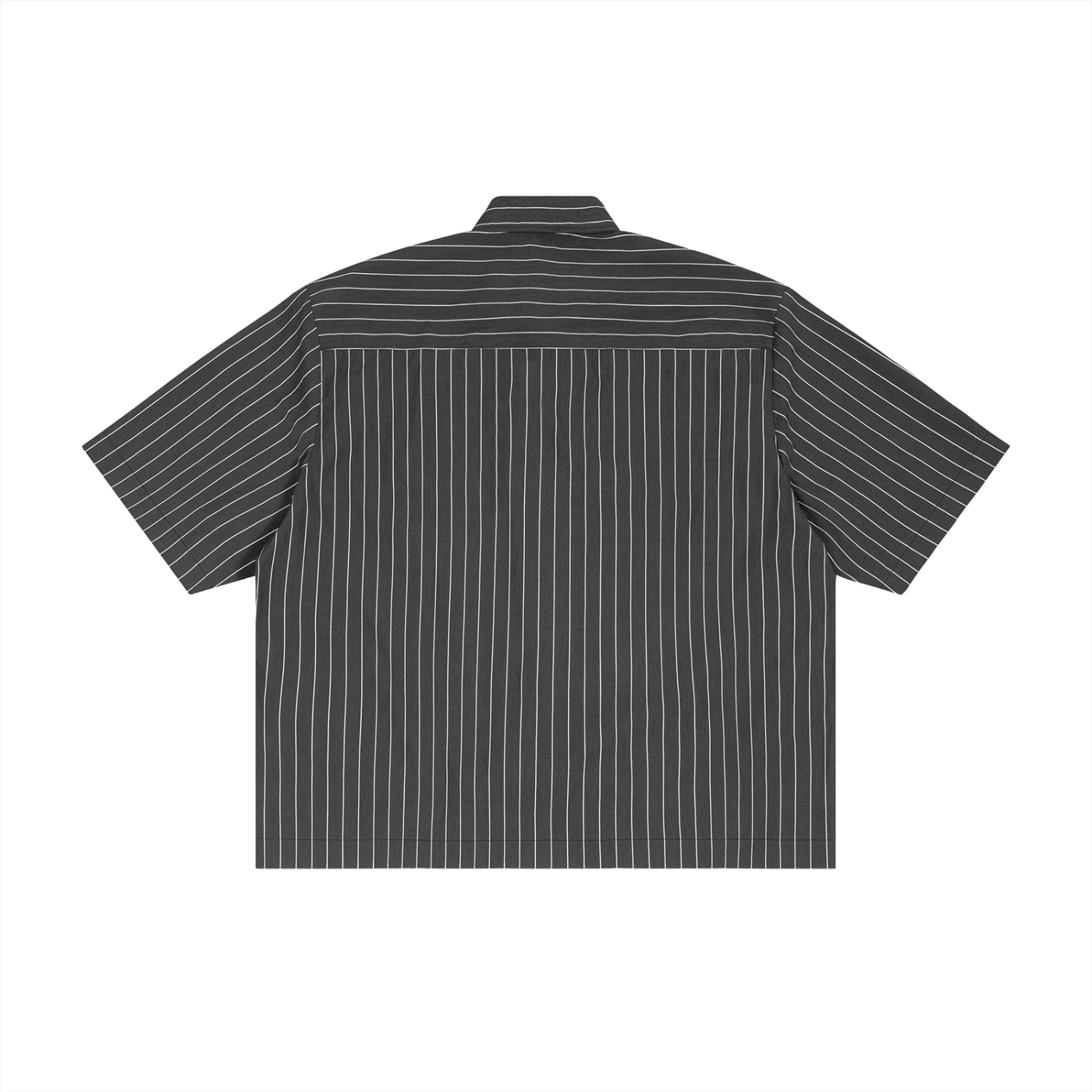 Unisex Striped Boxy Button-Up Shirt – Oversized Casual Streetwear Shirt