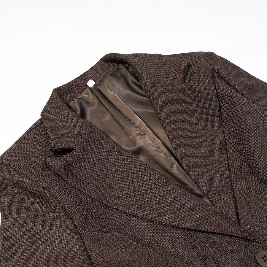 Womens Versatile Belted Blazer With Long Sleeves