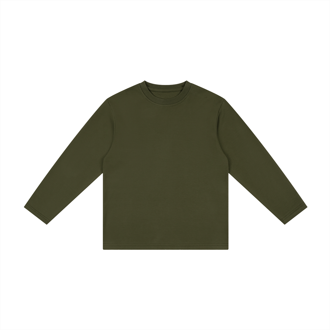 Kids' Drop Shoulder Long Sleeve T-Shirt – Oversized Cotton Casual Tee
