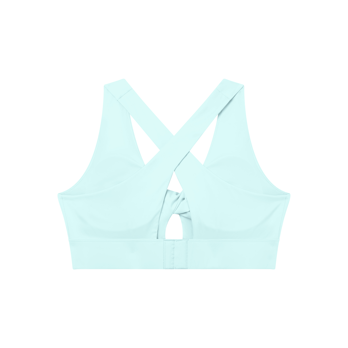 Women's Twist Front V-Neck Sports Bra – Seamless Medium Support Activewear Bra