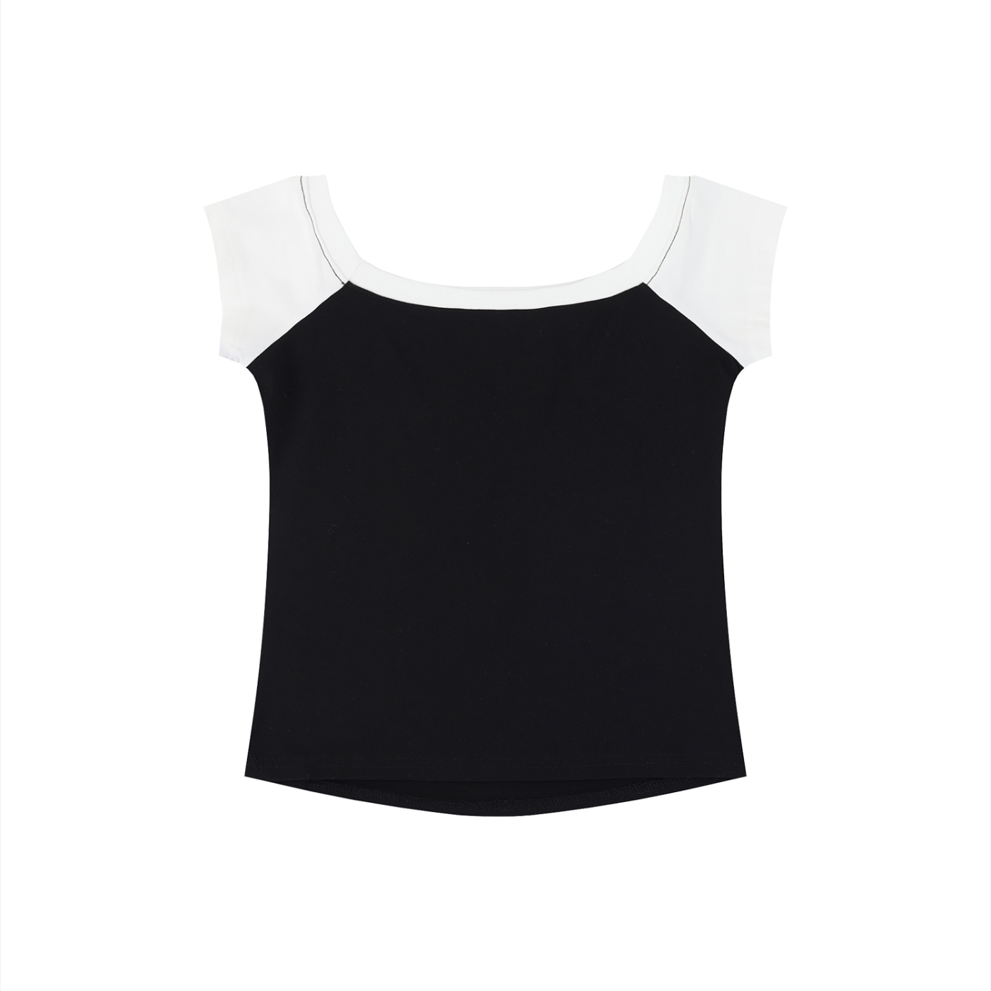 Women's Off-the-Shoulder Crop T-Shirt – Slim Fit Casual Fashion Top