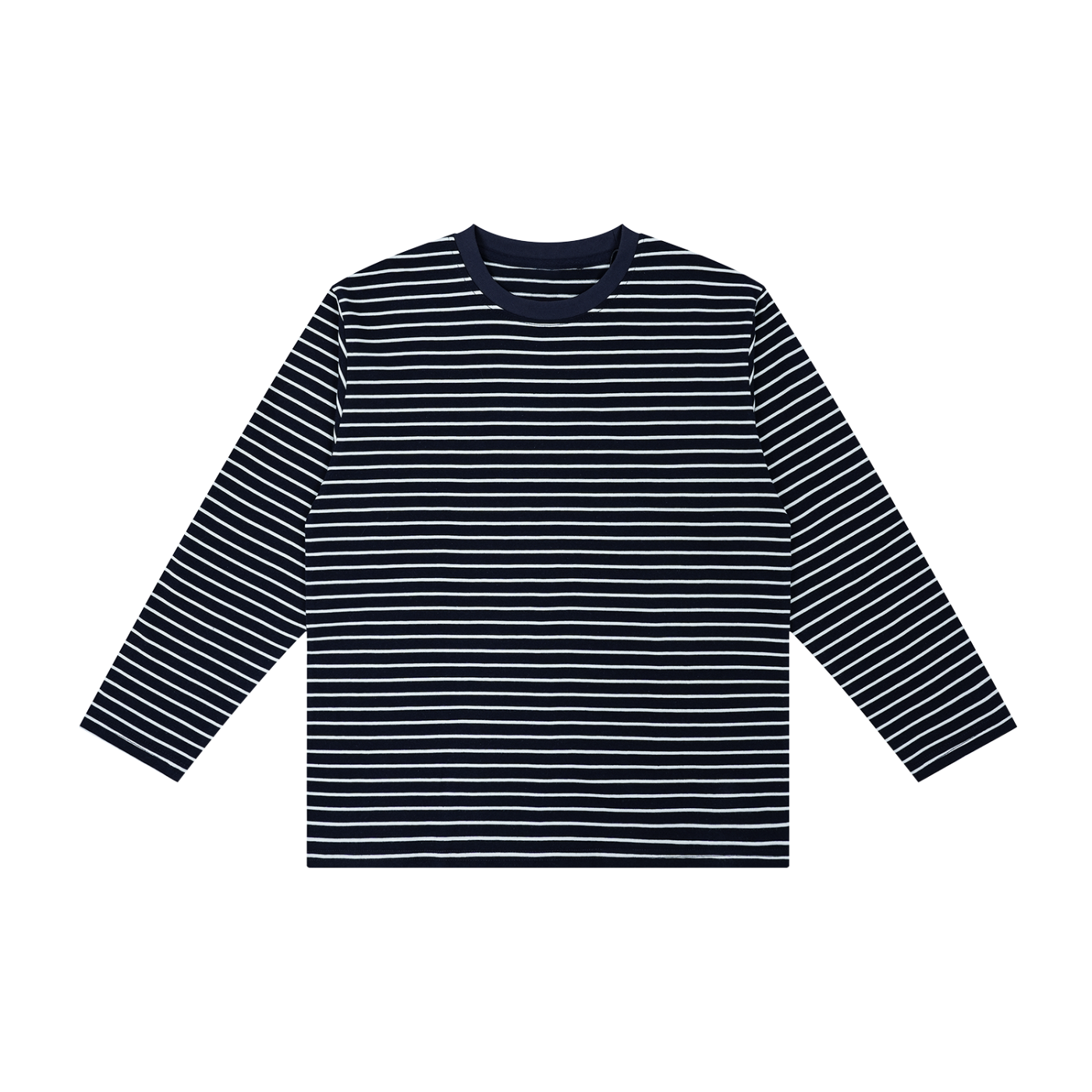 Kids' Striped Long Sleeve T-Shirt – Soft Cotton Everyday Crew Neck Tee