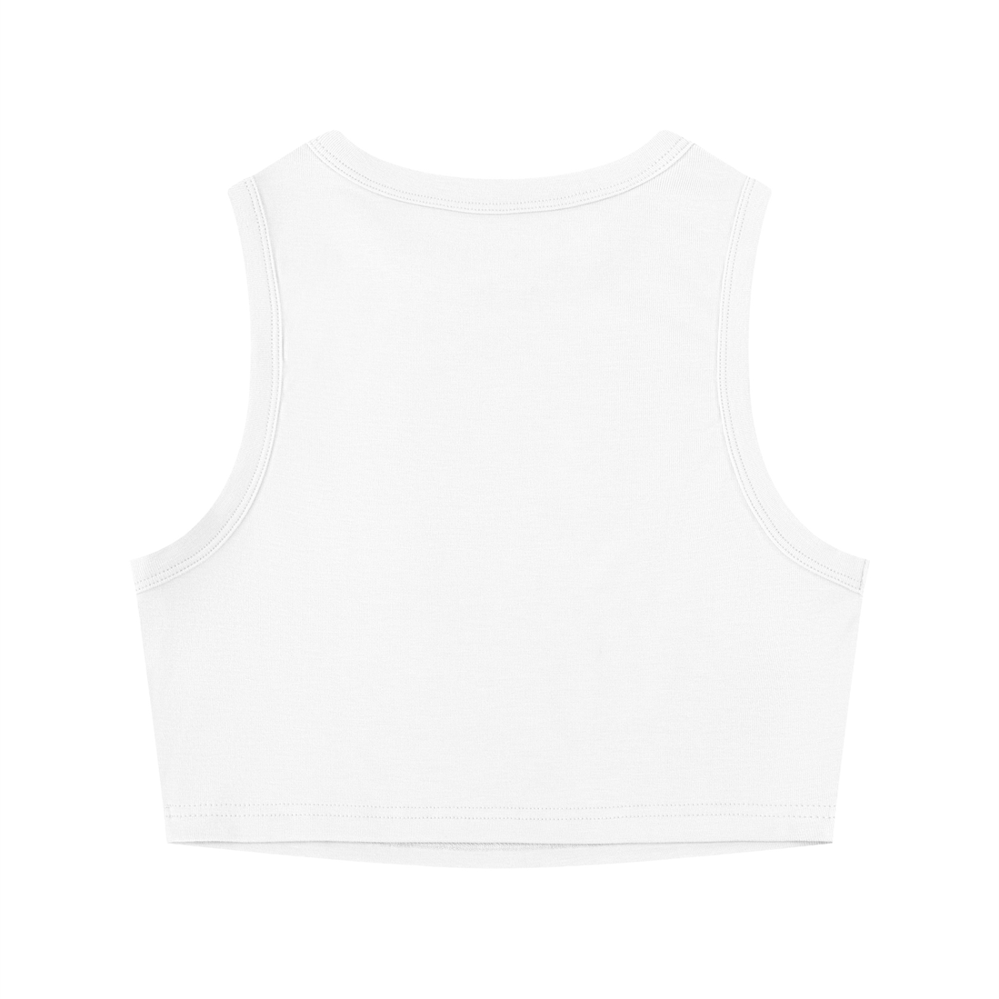 Women's Tight Crew Neck Crop Tank Top – Slim Fit Essential Sleeveless Top