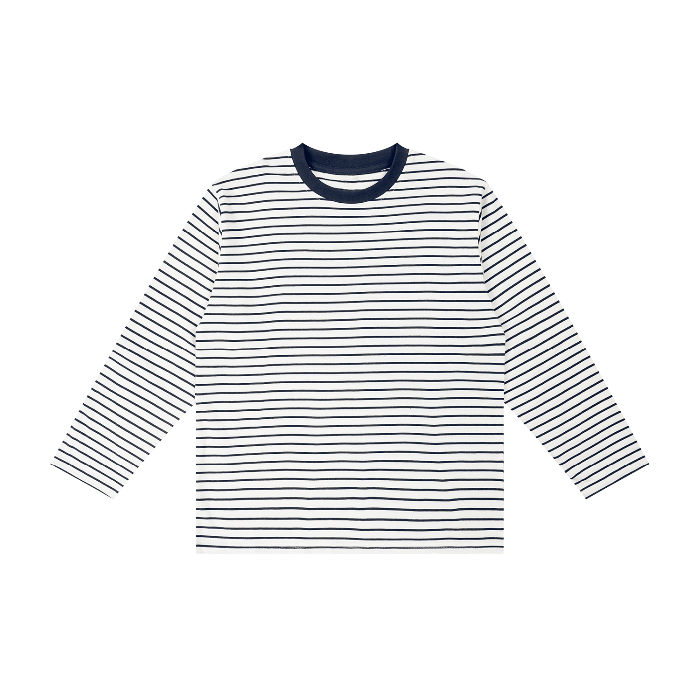 Kids' Striped Long Sleeve T-Shirt – Soft Cotton Everyday Crew Neck Tee