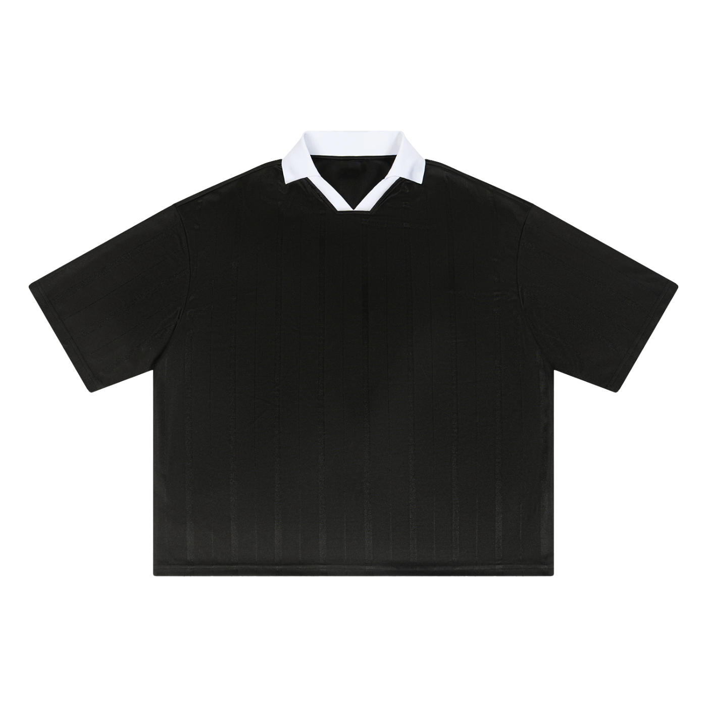Unisex Striped Boxy Soccer Jersey – Oversized Retro Football Streetwear Shirt
