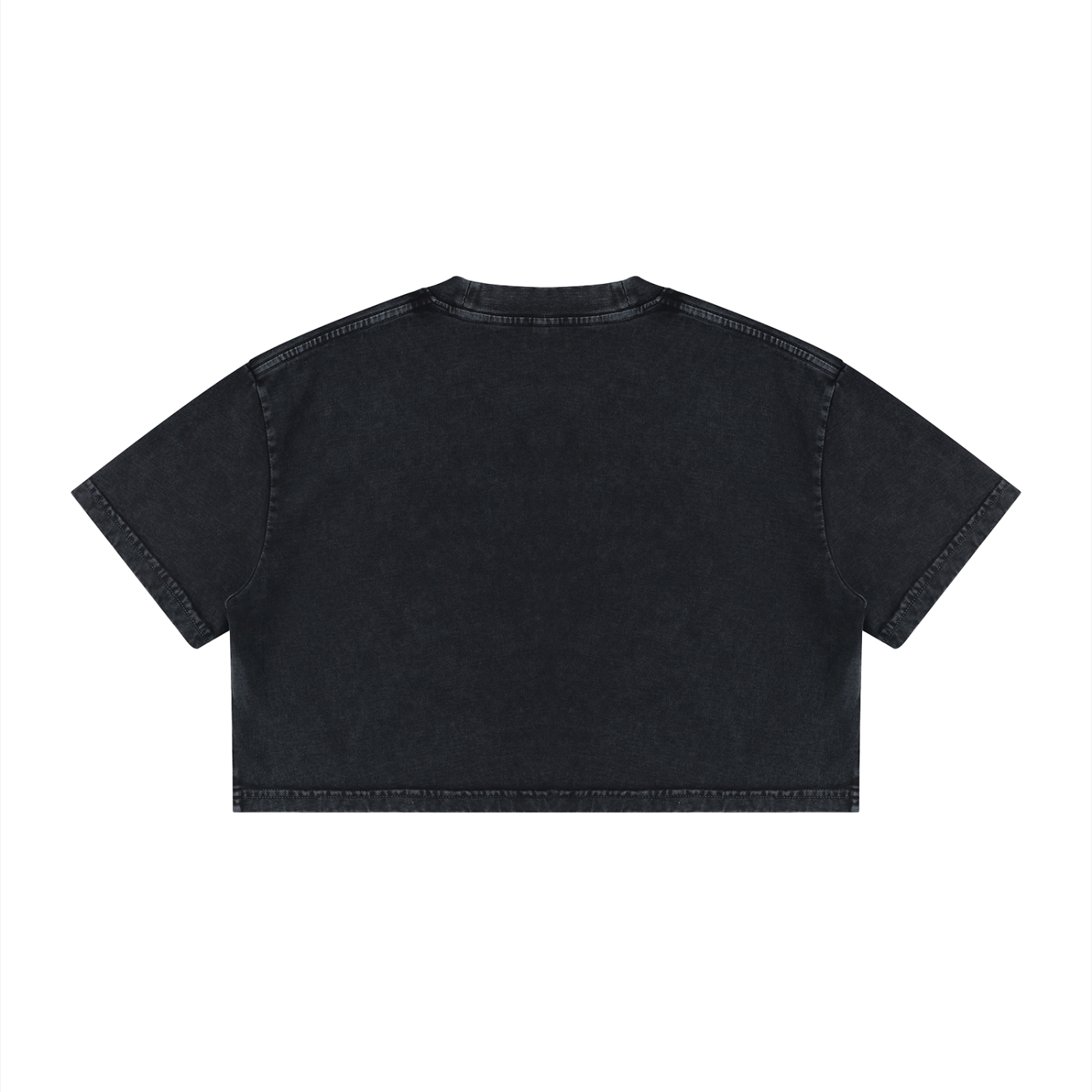 Women's Mineral Wash Cotton Crop T-Shirt – Vintage Oversized Cropped Streetwear Tee