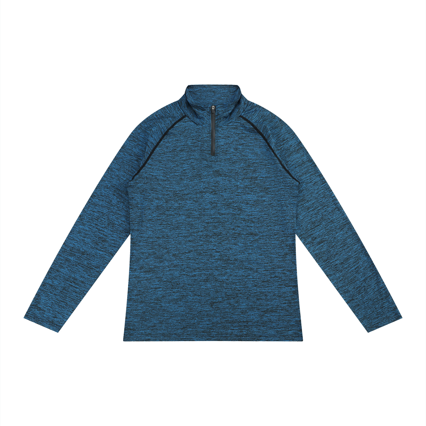 Men's Quarter-Zip Performance Long Sleeve T-Shirt – Lightweight Athletic Training Top