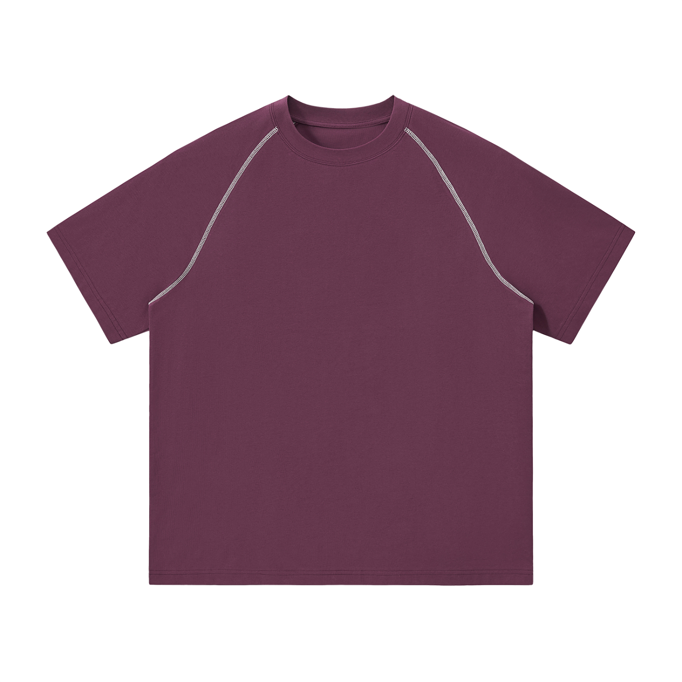 Unisex Contrast Stitch Raglan T-Shirt – Oversized Streetwear Tee