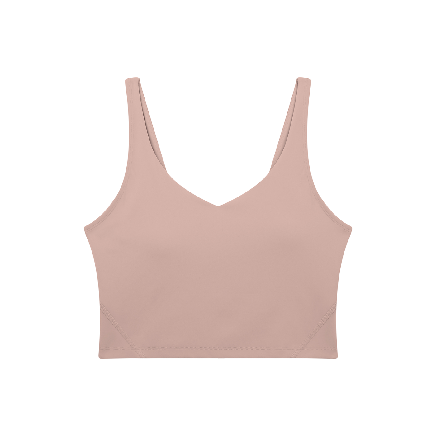 Women's V-Neck Yoga Sports Bra – Seamless Medium Support Workout & Activewear Bra