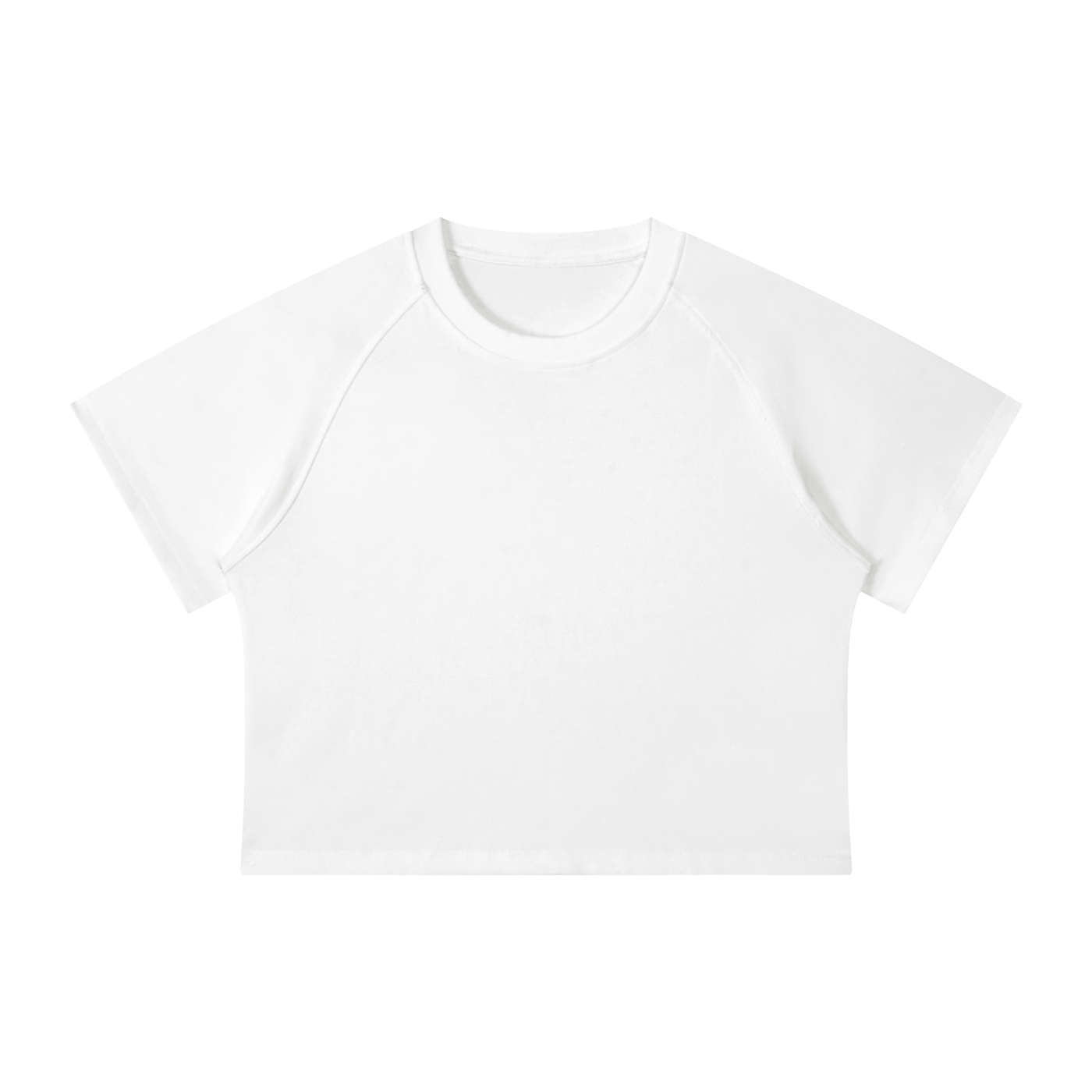 Women's Mineral Wash Raglan Crop T-Shirt – Vintage Slim Fit Streetwear Tee