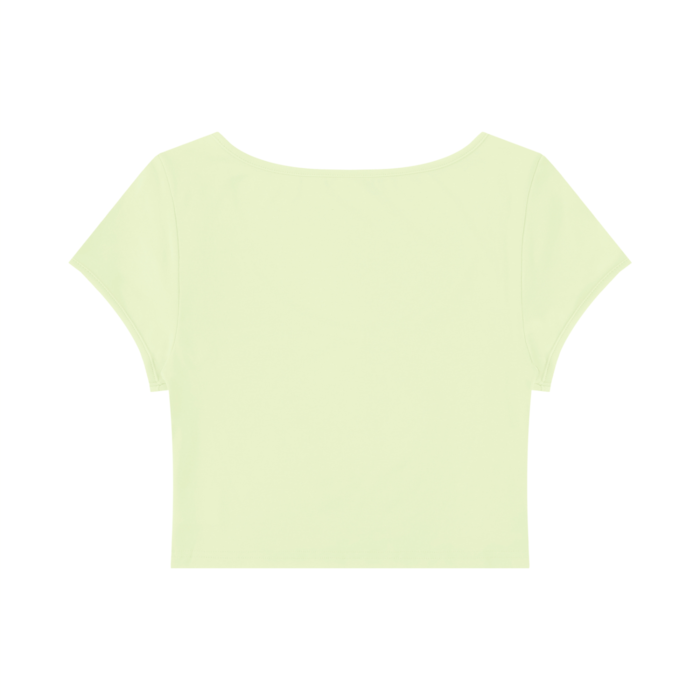 Women's Slim Cap Sleeve Crop T-Shirt – Fitted Everyday Essential Top