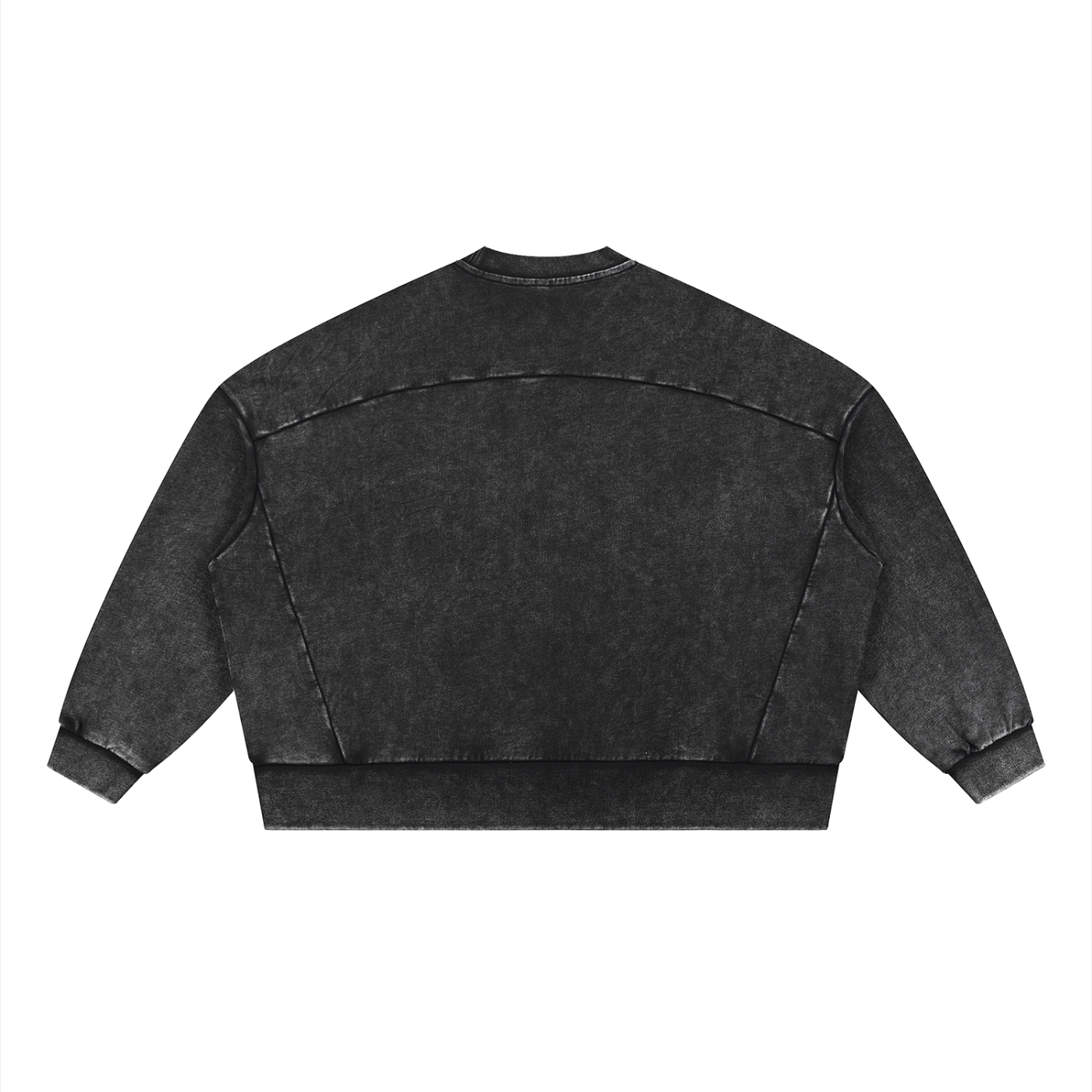 Unisex Oversized Mineral Wash Sweatshirt – Vintage Heavyweight Cotton Boxy Crewneck