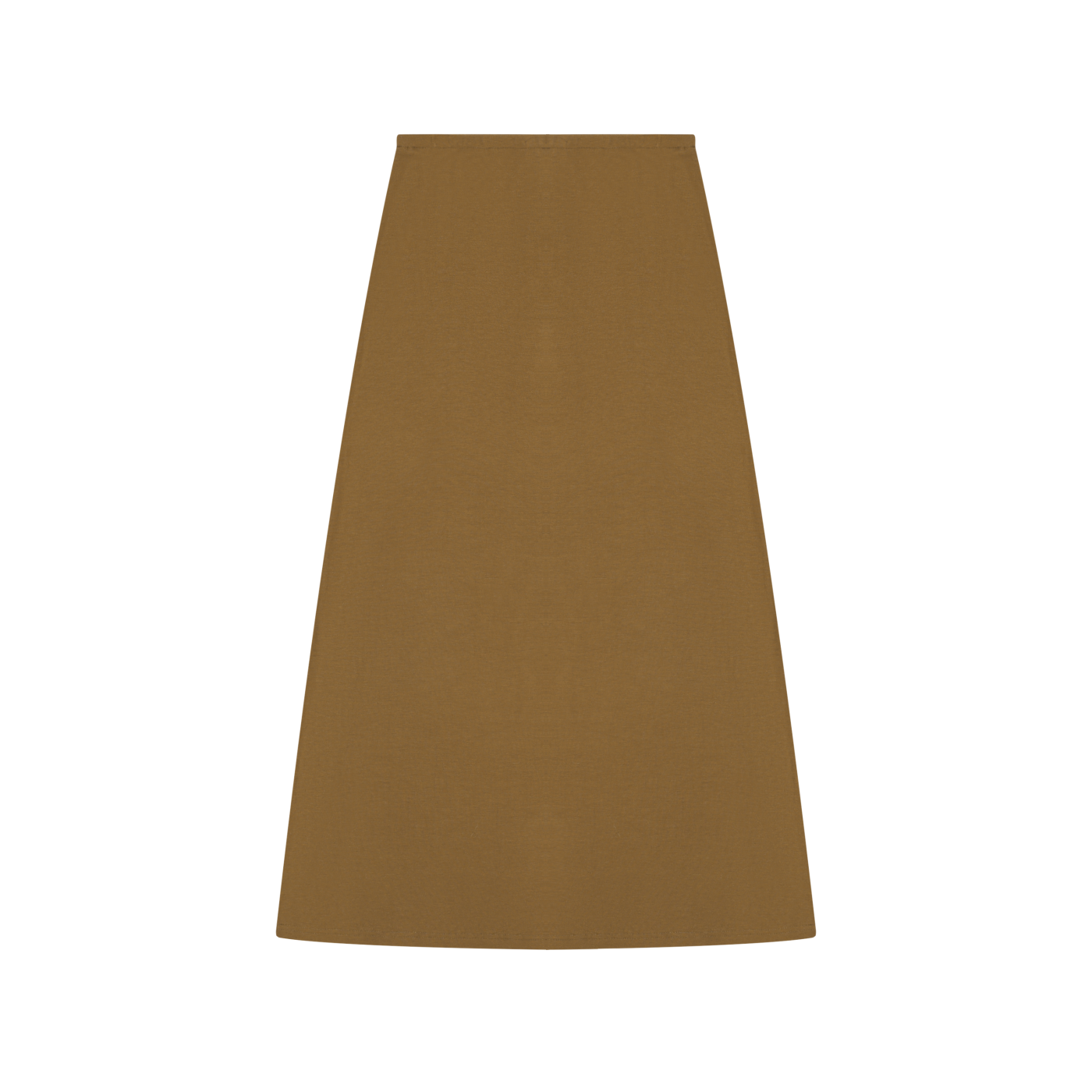 Women's Solid Color Knit Maxi Skirt – High-Waisted Stretch Casual Skirt