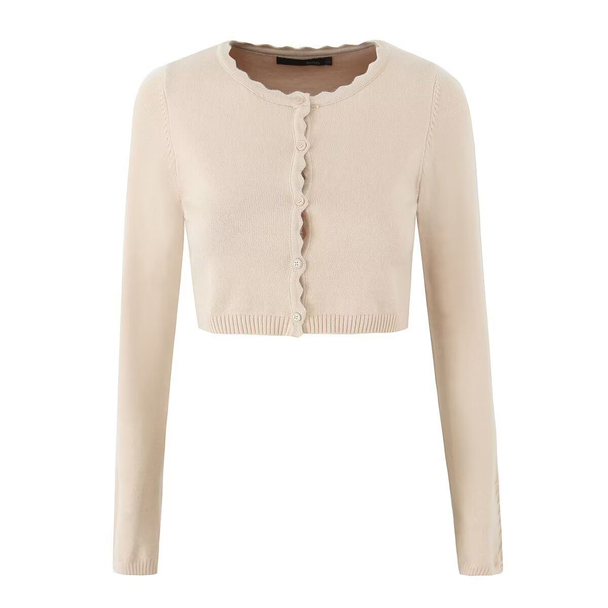 Cropped Patchwork Knit Cardigan Jacket – Women