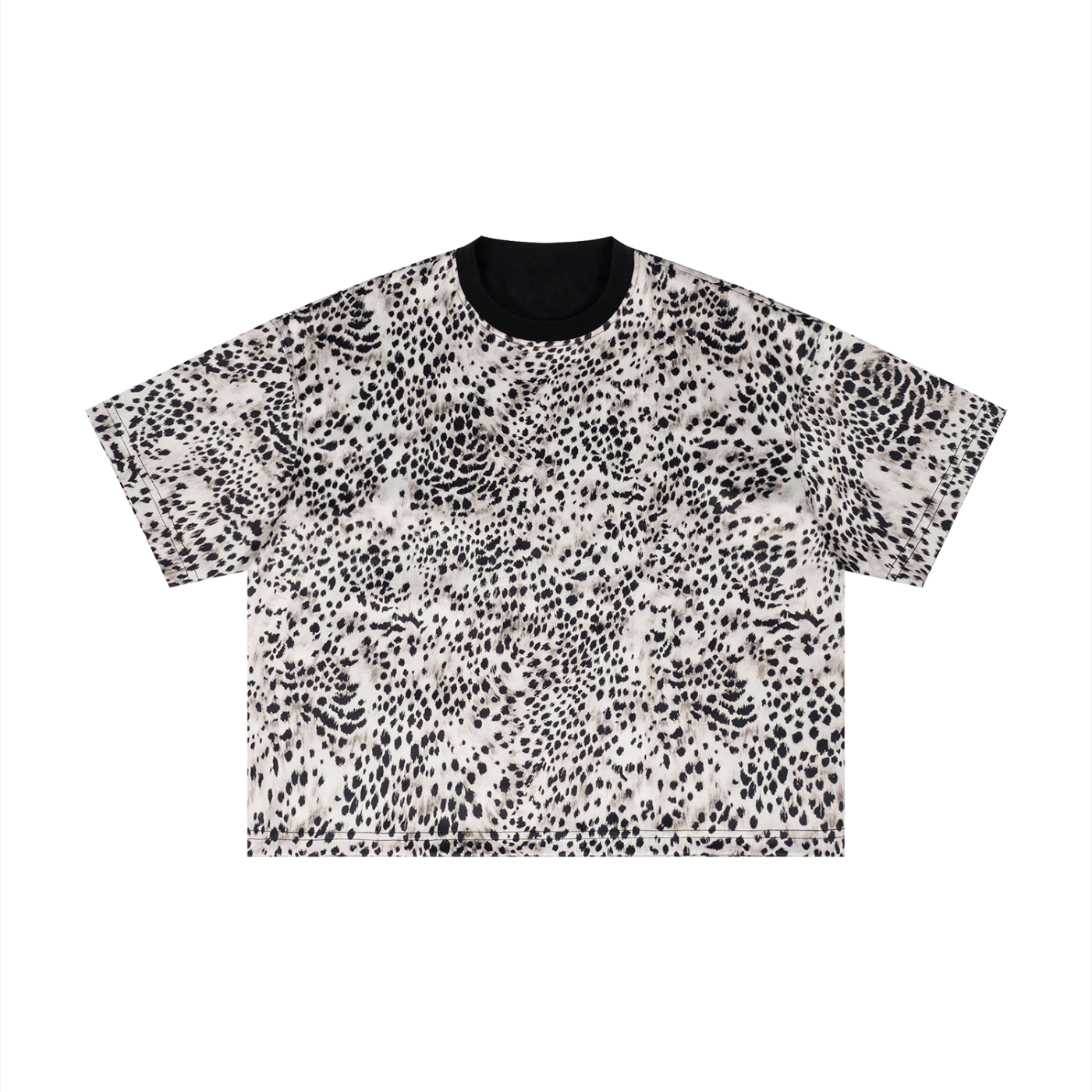 Unisex Leopard Print Boxy T-Shirt – Oversized Premium Streetwear Tee