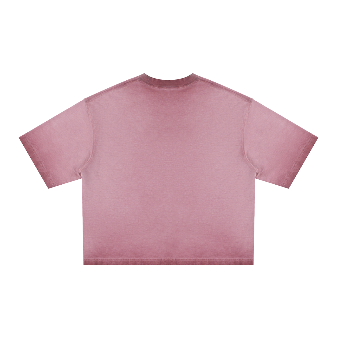 Unisex Reverse Dyed Boxy T-Shirt – Oversized Vintage Washed Streetwear Tee
