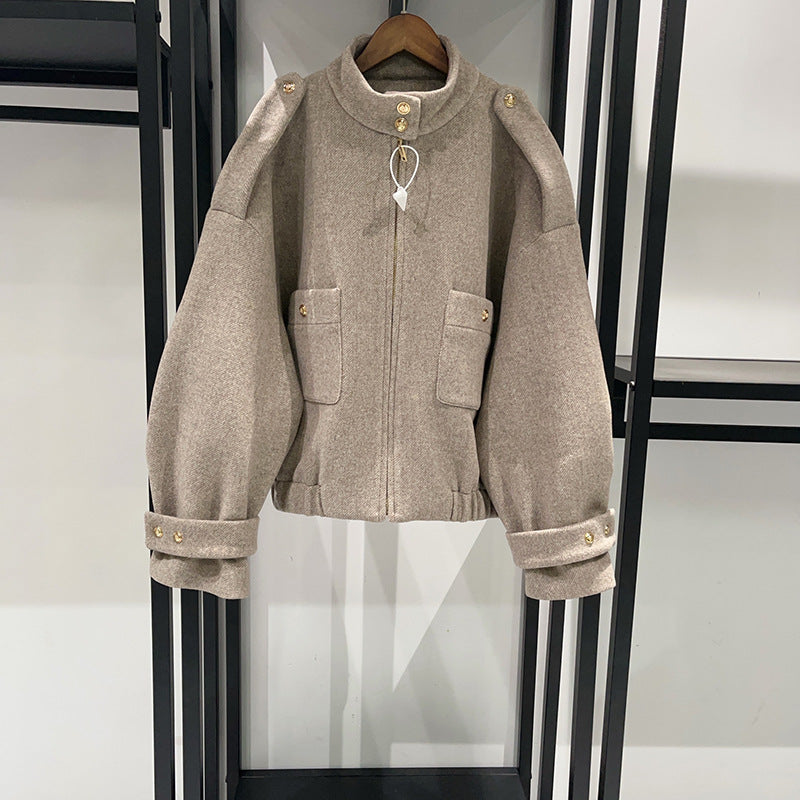 Women's Wool Jacket and Mini Skirt Set