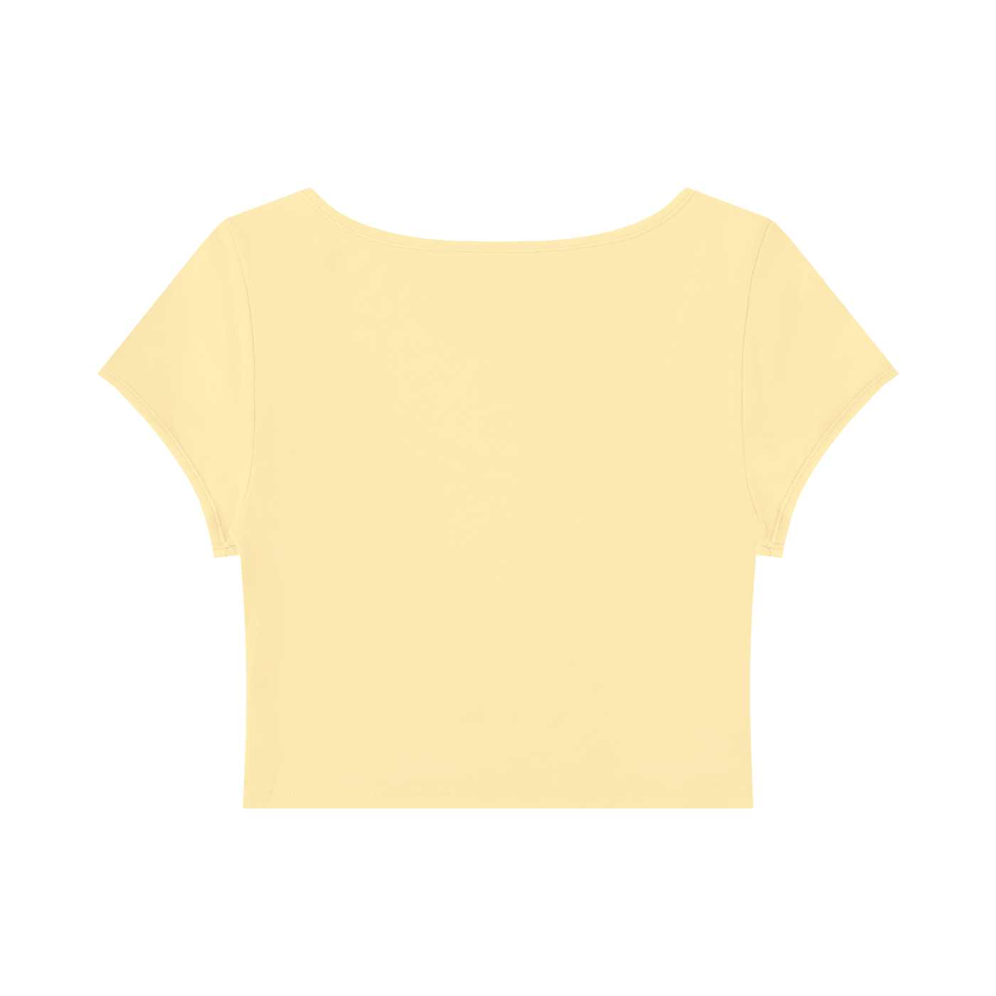 Women's Slim Cap Sleeve Crop T-Shirt – Fitted Everyday Essential Top