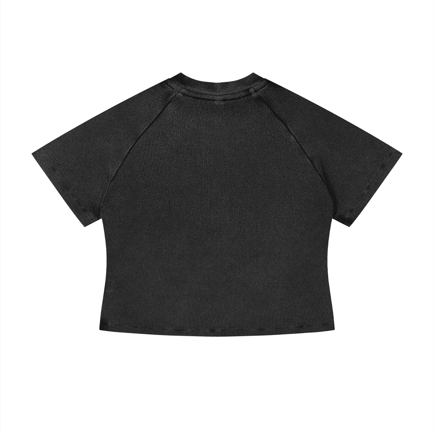 Women's Mineral Wash Crop T-Shirt – Slim Fit Vintage Streetwear Tee
