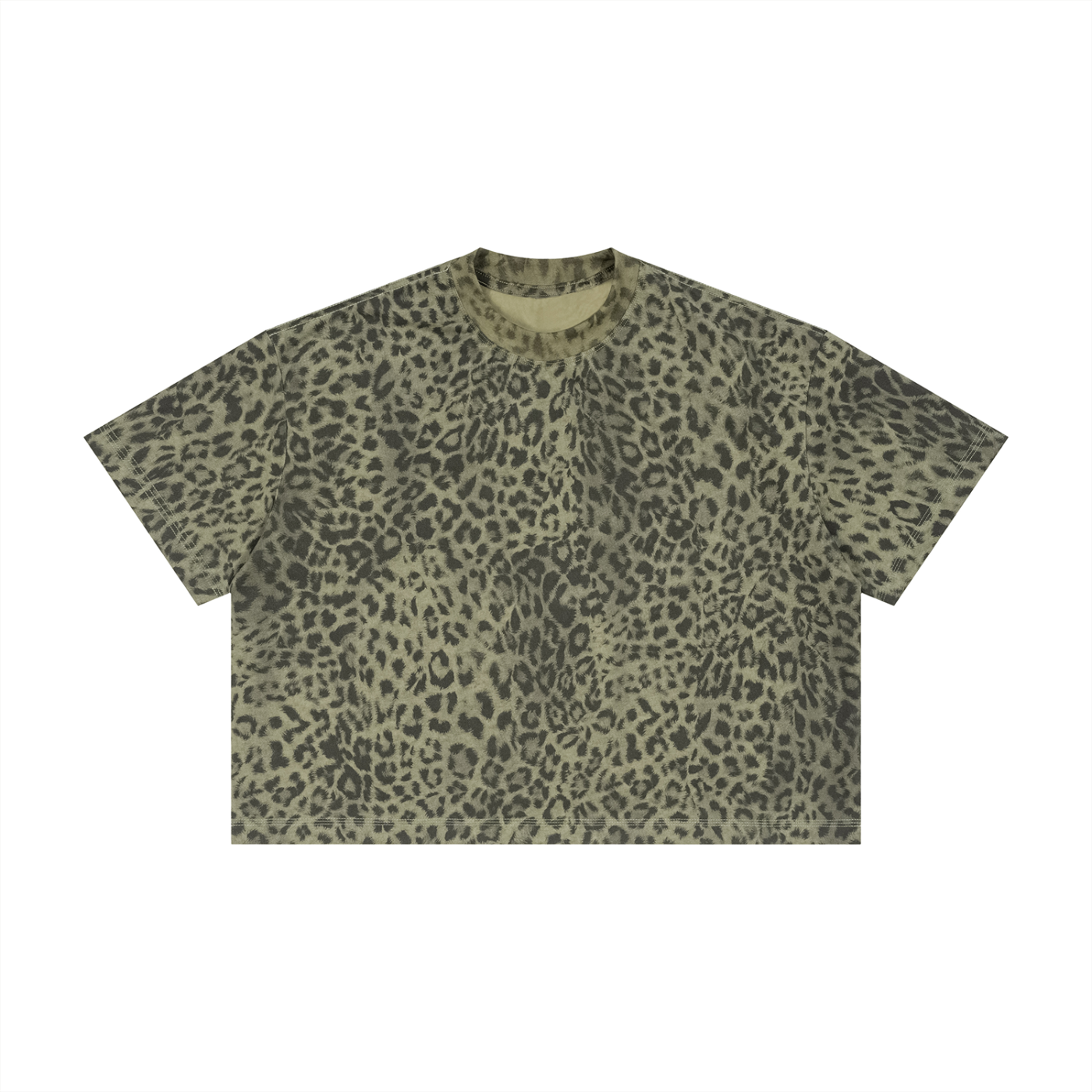 Unisex Leopard Print Boxy T-Shirt – Oversized Premium Streetwear Tee