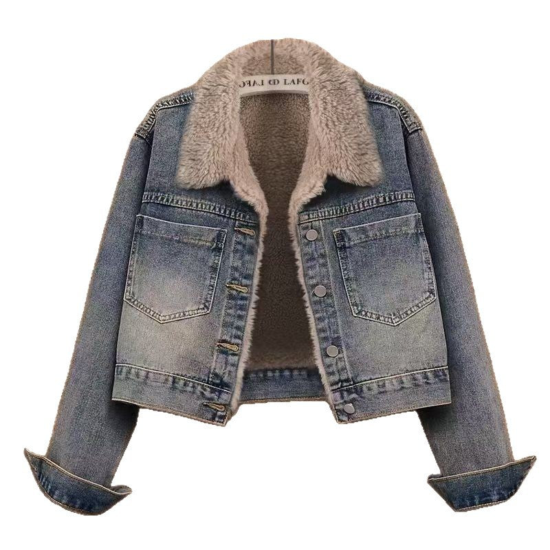 Women's Vintage Short Loose Denim Jacket