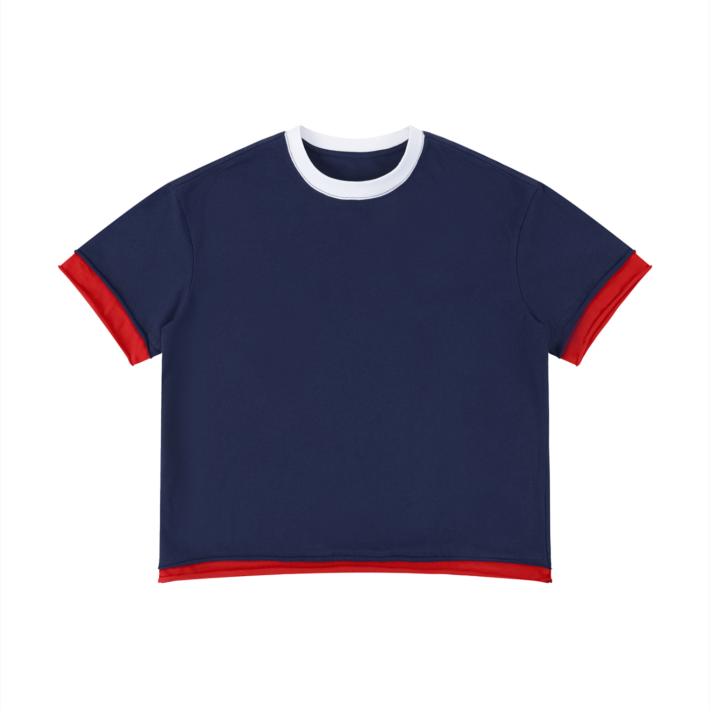 Unisex Boxy Color Block T-Shirt – Oversized Premium Streetwear Tee