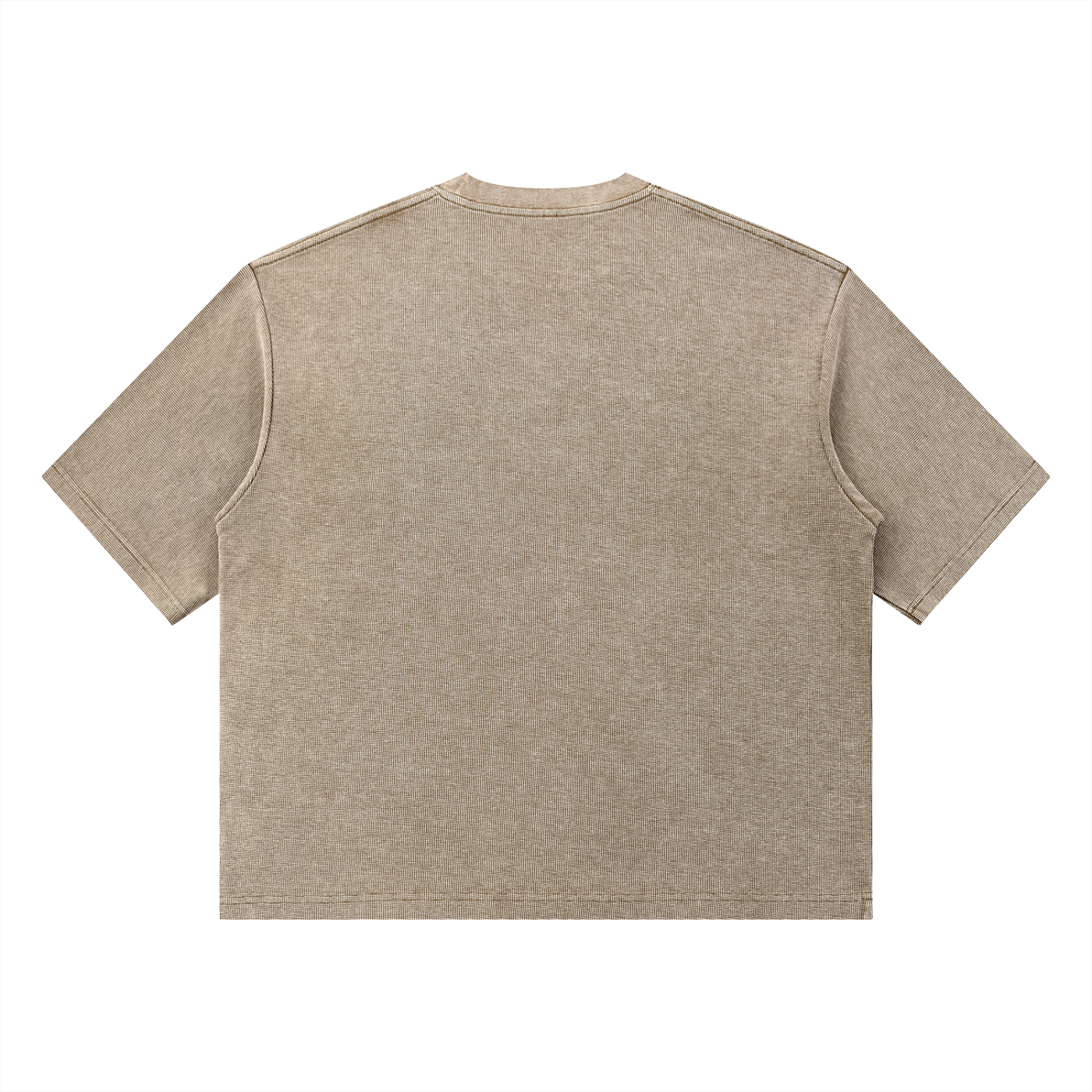 Unisex Mineral Wash Waffle Boxy T-Shirt – Oversized Textured Streetwear Tee