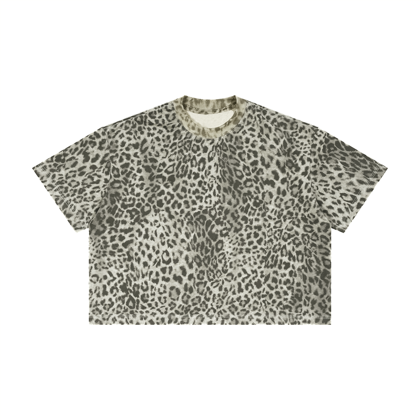 Unisex Leopard Print Boxy T-Shirt – Oversized Premium Streetwear Tee