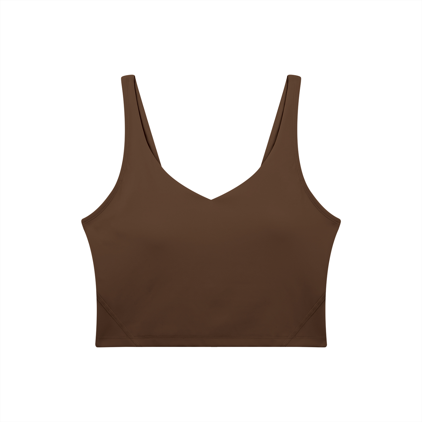 Women's V-Neck Yoga Sports Bra – Seamless Medium Support Workout & Activewear Bra