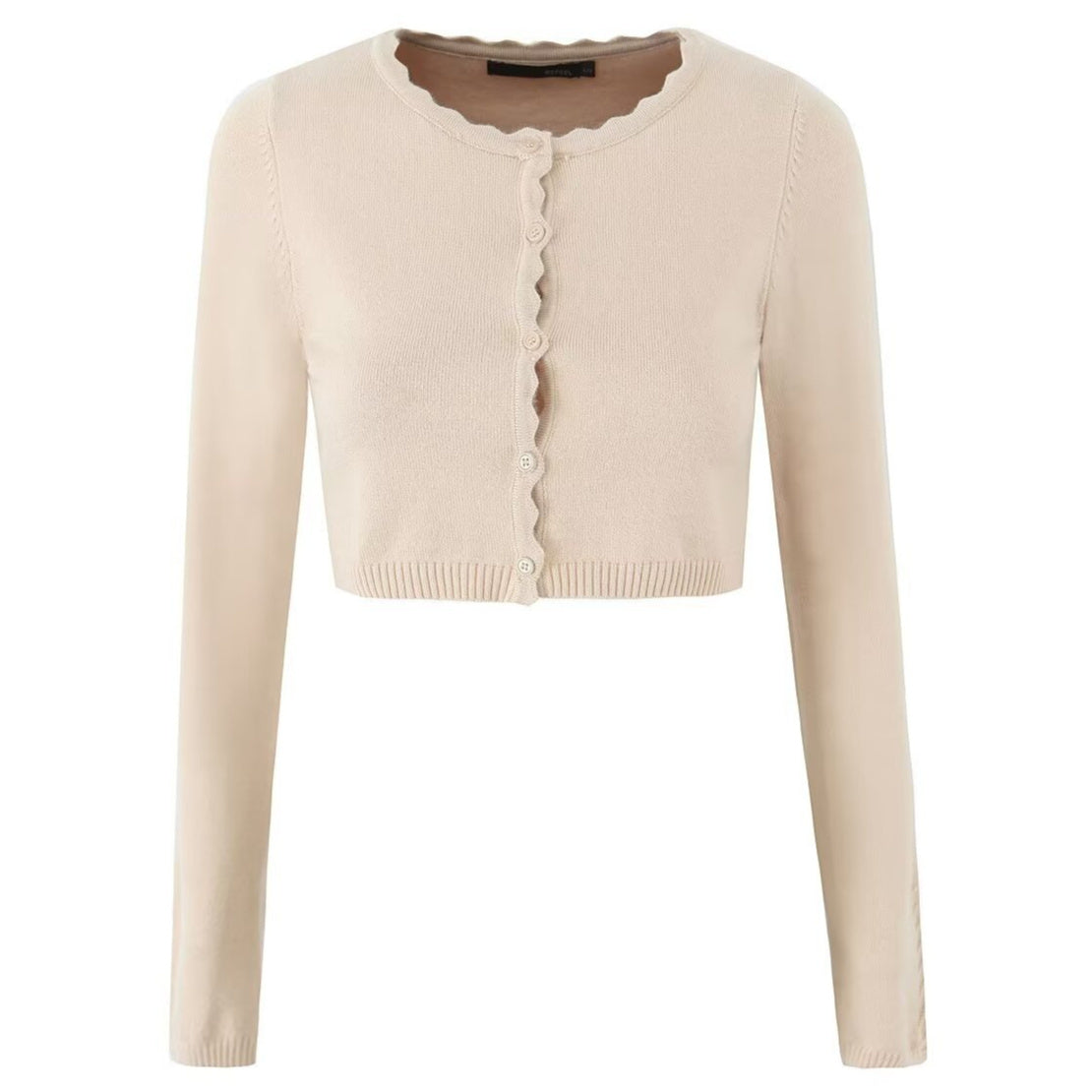 Cropped Patchwork Knit Cardigan Jacket – Women