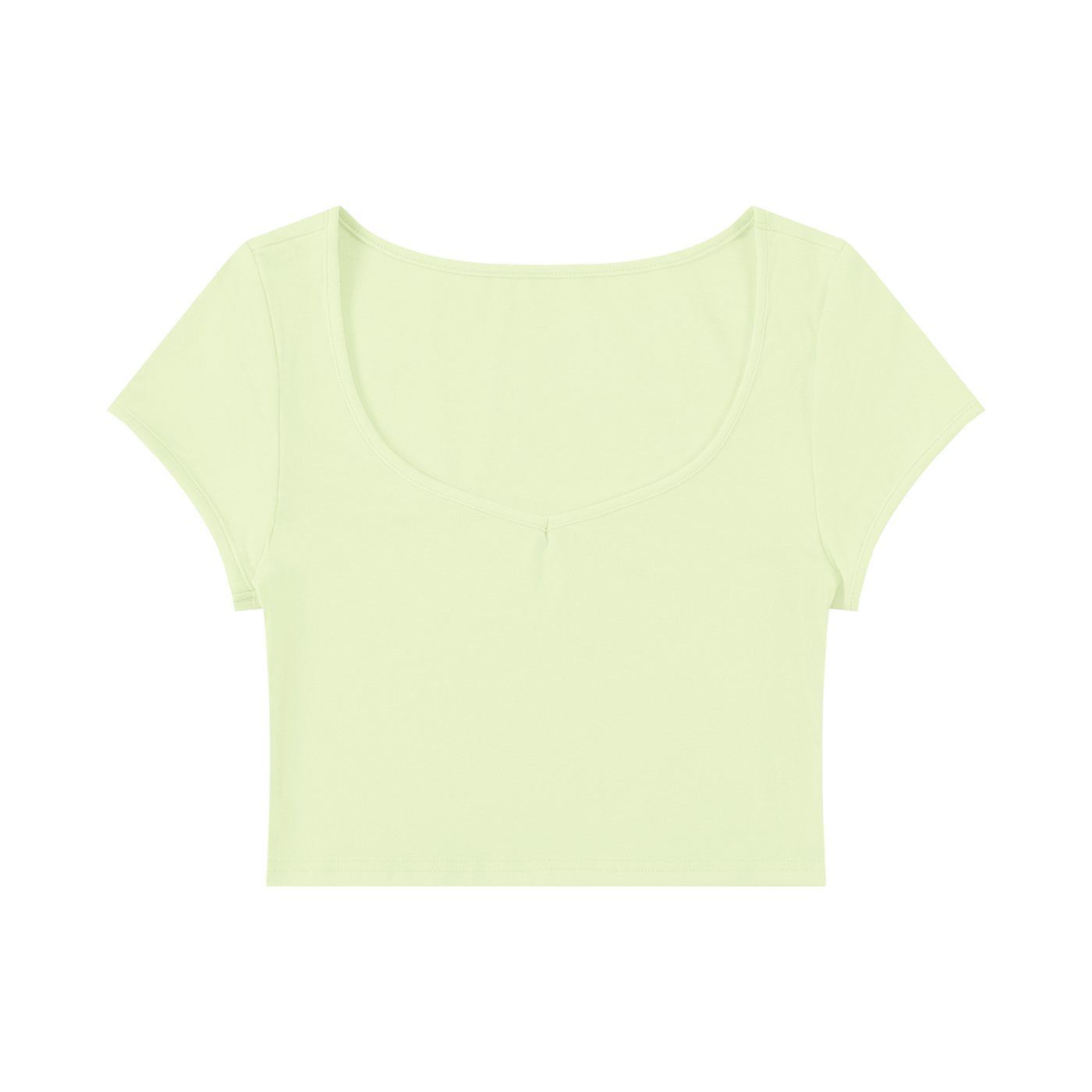 Women's Slim Cap Sleeve Crop T-Shirt – Fitted Everyday Essential Top