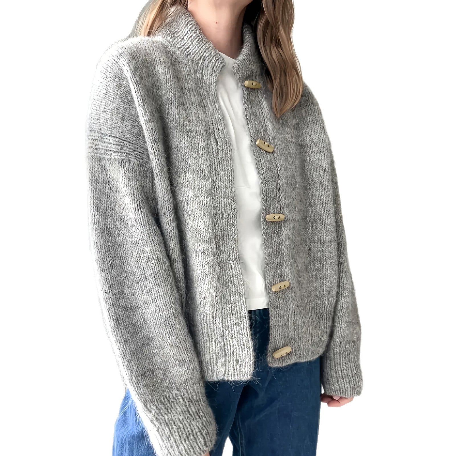 Women's Simple Loose Casual Knitted Cardigan