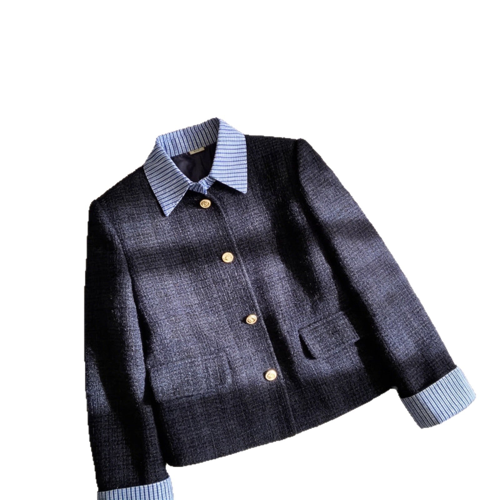 New Single-breasted Faux Two-piece Coatslimming, Chic Top