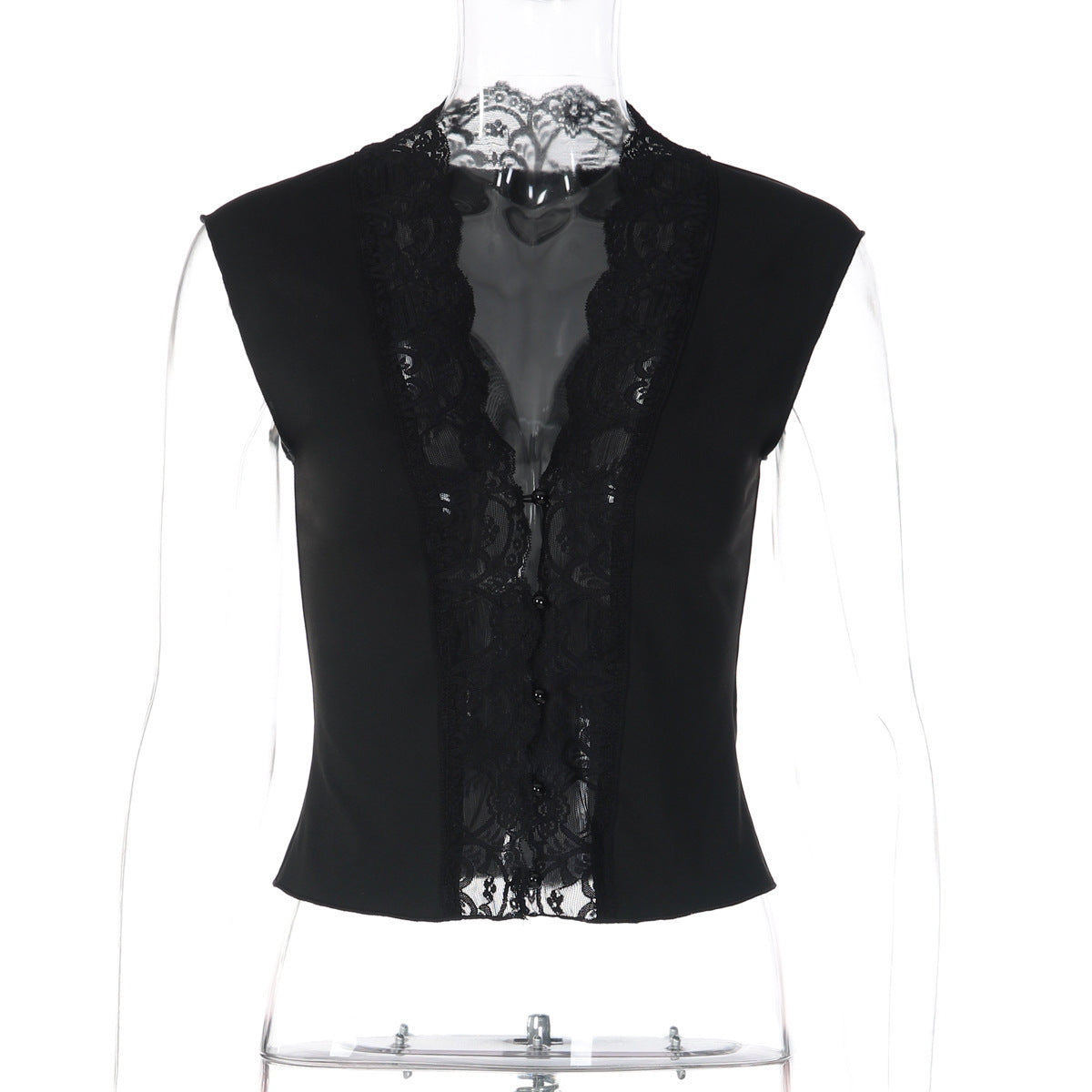 Fashionable Buttoned Waist-Slimming Sleeveless Vest For Women