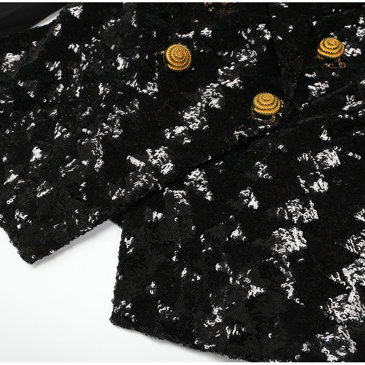Women's Classic Sequin Blazer Top Coat