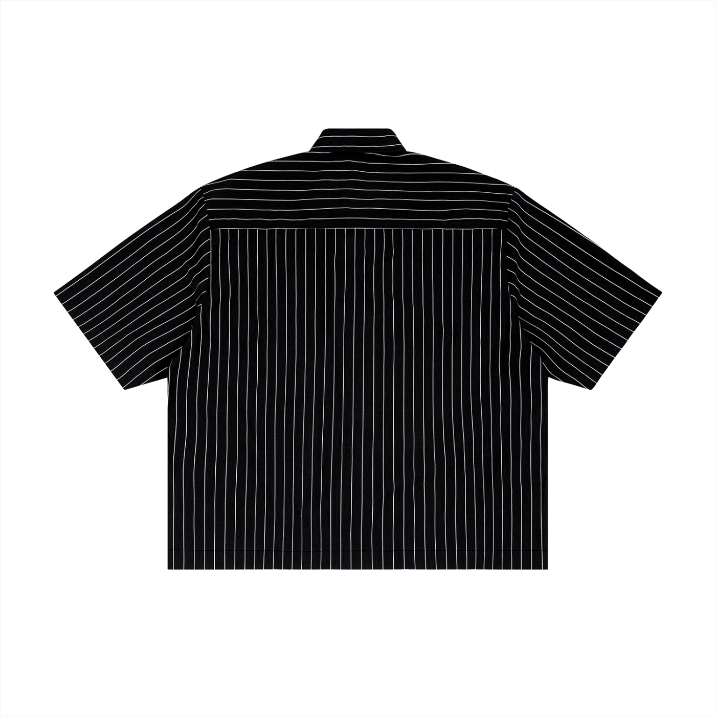 Unisex Striped Boxy Button-Up Shirt – Oversized Casual Streetwear Shirt
